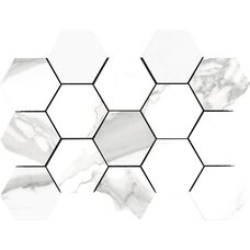 Декор 32,5*22,5 Cr. Cellini M Blanco Hexagonos