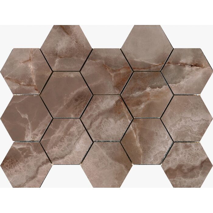 Декор 32,5*22,5 Cr Lux Noor Nut Hexagonos