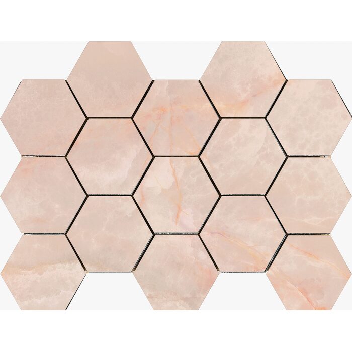 Декор 32,5*22,5 Cr Lux Noor Peach Hexagonos