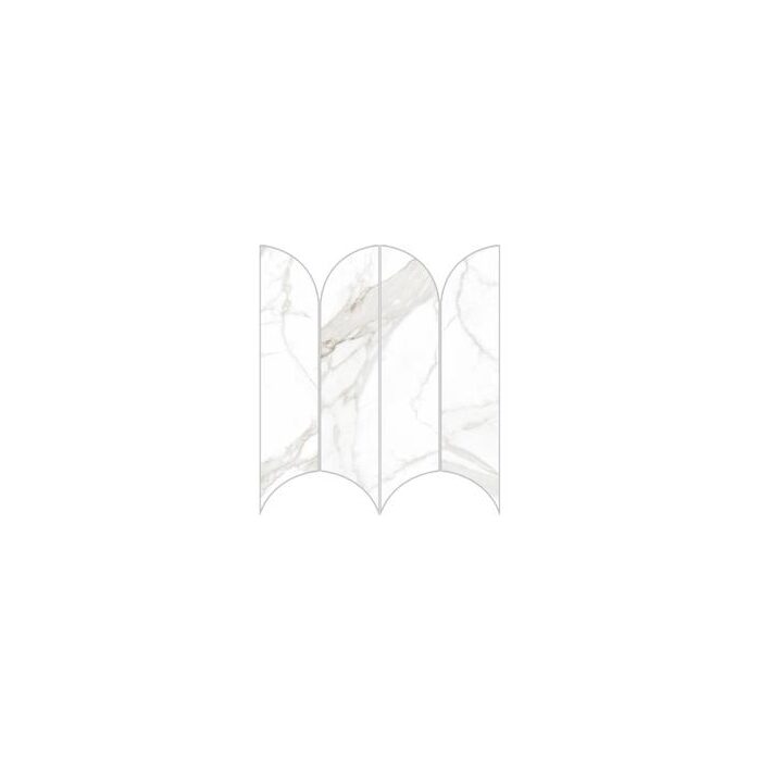 Мозаїка 28*31 Incanto Calacatta Nobile Glossy Mosaico Ventaglio R9Ce