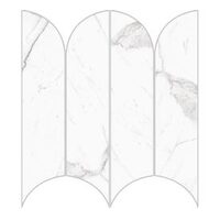 Мозаїка 28*31 Incanto Statuario Venato Glossy Mosaico Ventaglio R9Cf