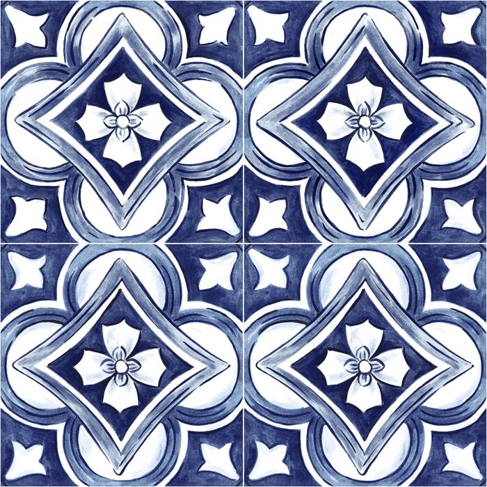 Плитка 20*20 Amuri Decoro Maiolica Tappeto 1 Glossy Rc8G