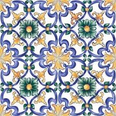 Плитка 20*20 Amuri Decoro Maiolica Tappeto 3 Glossy Rc8J