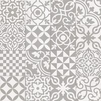 Плитка 20*20 Contrasti Decoro Mix Grigio R7Gy