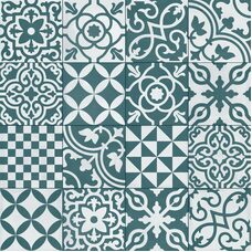 Плитка 20*20 Contrasti Decoro Mix Ottanio R7H4