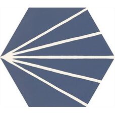Плитка 21*18,2 Stratford Decoro Tratto Blue R8Yu