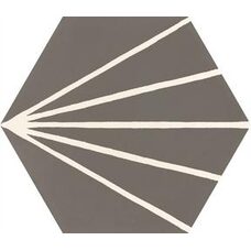 Плитка 21*18,2 Stratford Decoro Tratto Dark Grey R8Yr