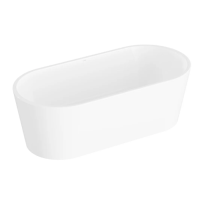 Преміальна акрилова ванна VitrA Geo 180×80 білий глянець