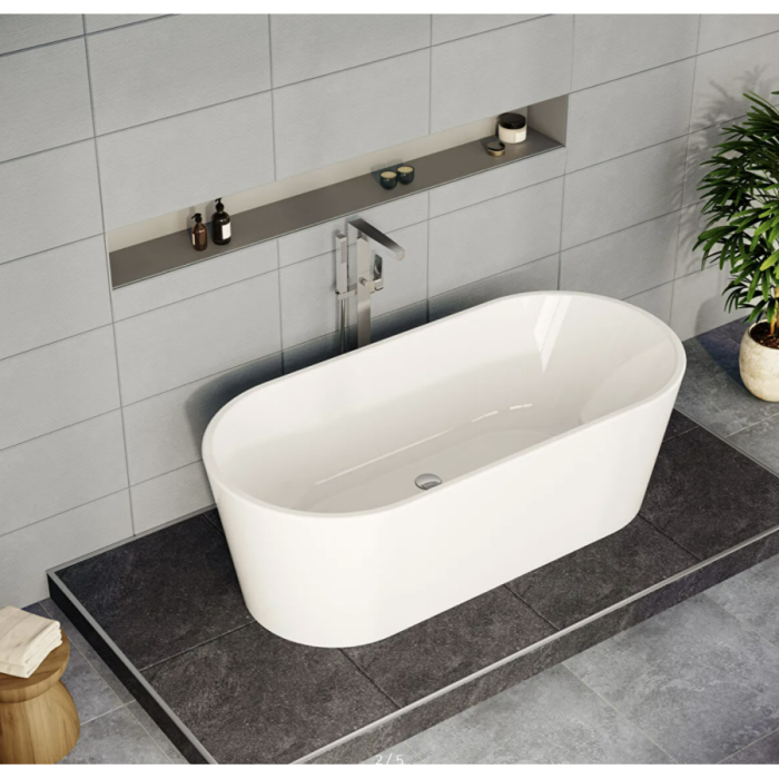 Преміальна акрилова ванна VitrA Geo 180×80 білий глянець
