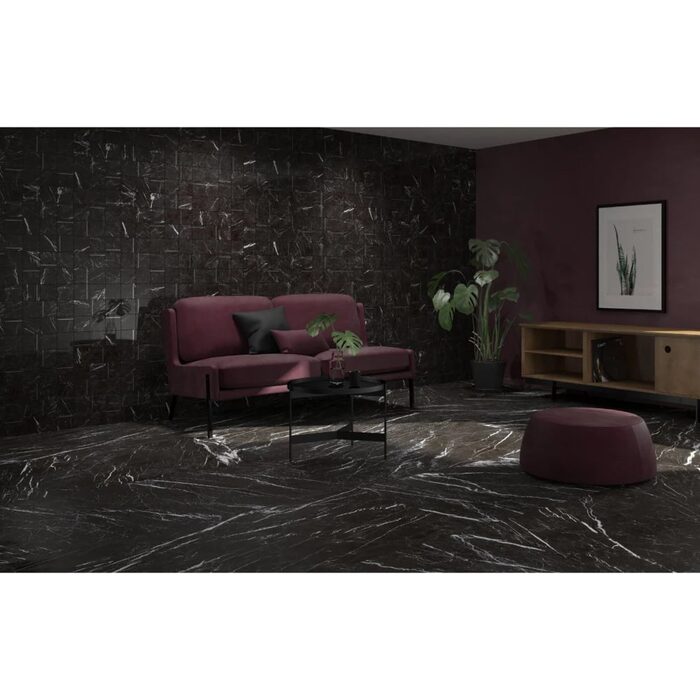 MARQUINA BLACK/75.5x151/NAT/R (1 сорт)