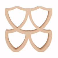 Цегла Будiвельна Керамiчна 20*20*6 Arialuce Curve Naturale J953
