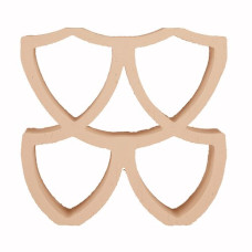 Цегла Будiвельна Керамiчна 20*20*6 Arialuce Curve Naturale J953