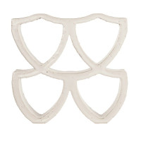 Цегла Будiвельна Керамiчна 20*20*6 Arialuce Curve Bianco Glassa J956