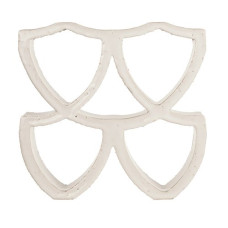 Цегла Будiвельна Керамiчна 20*20*6 Arialuce Curve Bianco Glassa J956