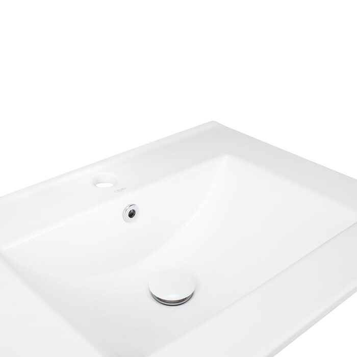 Раковина Qtap Albatross 600х460х180 White з донним клапаном QT01113060CW