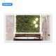 Дзеркало Qtap Mideya Classic 1000х600 з LED-підсвічуванням Touch, з антизапотіванням, з годинником, димером, рег. яскравості QT2078F615W
