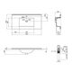 Раковина Qtap Albatross E49 1000х490х200 White з донним клапаном QT01119100E49W