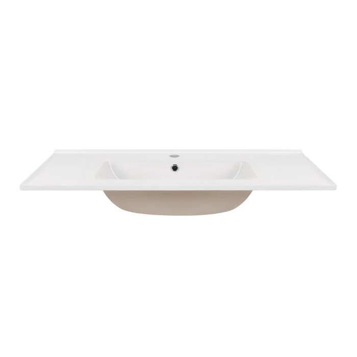 Раковина Qtap Albatross E49 1000х490х200 White з донним клапаном QT01119100E49W