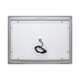 Дзеркало Qtap Mideya 800х600 з LED-підсвічуванням Touch, з антизапотіванням, з годинником, димером, рег. яскравості QT2078NCF8060W
