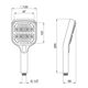 Лійка для ручного душу Qtap Rucni 260x120 мм округла QTRUC125BLM45782 Black Matt