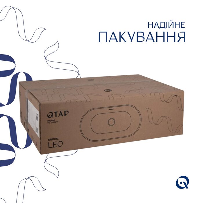 Раковина Qtap Leo 610x405x185 White QT11118014W