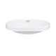 Комплект Qtap Leo: Раковина врізна овальна 590x400x170 мм White + Донний клапан PU02O