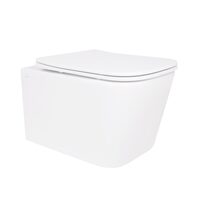 Унітаз підвісний Qtap Crow безобідковий з сідінням Soft-close QT05335170W