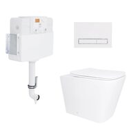 Готове рішення Qtap для ванної кімнати: Унітаз напольний Tern Ultra Quiet QT17223303AW + інсталяція QT0122490S+ клавіша QT0111M08V1384W