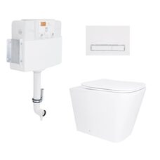Готове рішення Qtap для ванної кімнати: Унітаз напольний Tern Ultra Quiet QT17223303AW + інсталяція QT0122490S+ клавіша QT0111M08V1384W