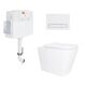 Готове рішення Qtap для ванної кімнати: Унітаз напольний Tern Ultra Quiet QT17223303AW + інсталяція QT0122490S+ клавіша QT0111M08V1384W