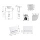 Готове рішення Qtap для ванної кімнати: Унітаз напольний Robin Ultra Quiet QT13223381AW + інсталяція QT0122490S+ клавіша QT0111M08V1384W