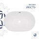 Комплект Qtap Leo: Раковина врізна 610x405x185 мм, White, овальна + Донний клапан Pop-up PU02O