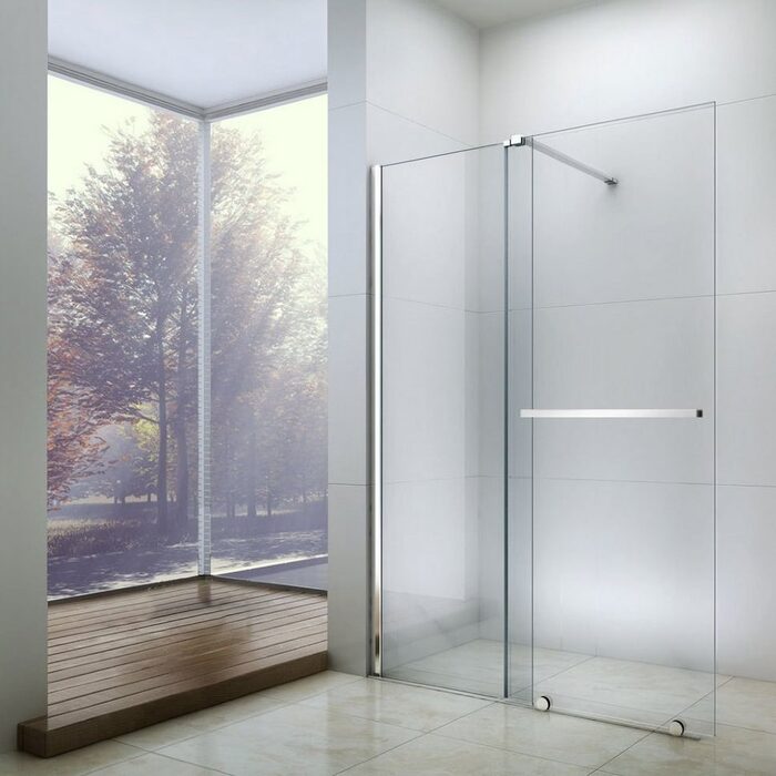 душова кабіна Rea Cortis 100 безпечне скло, прозоре (REA-K7210)