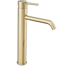 змішувач для умивальника Rea Lungo light gold високий (REA-B9409)