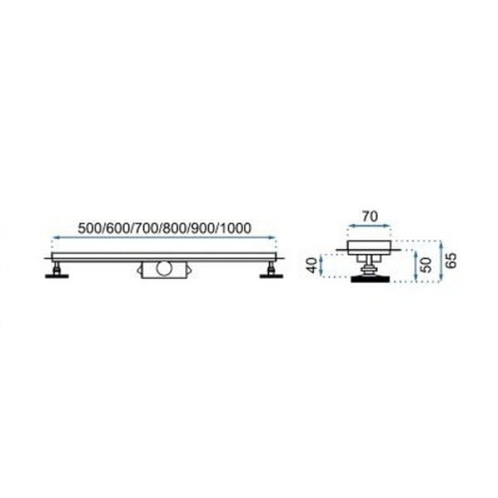 трап Rea Neo & Pure, 700 мм (REA-G0092)