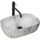 умивальник Rea Livia 33,5x46,5 stone (REA-U3800)