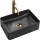 умивальник Rea Avia 34,5x50,5 black (REA-U0843)