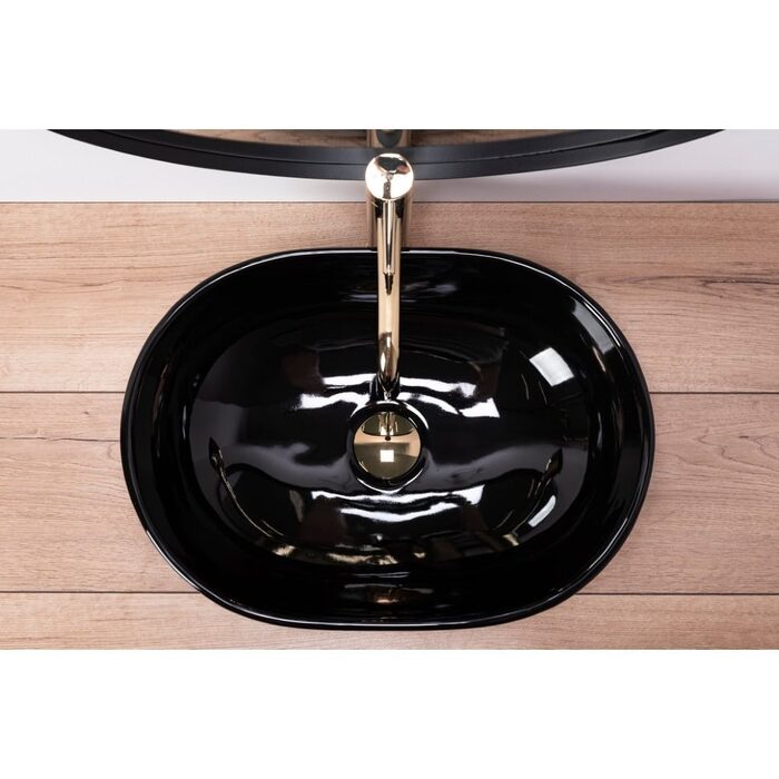 умивальник Rea Amelia 34,5x48 black (REA-U7411)