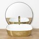 умивальник Rea Floria 51x41 gold/white (REA-U0027)