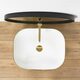 умивальник Rea Floria 51x41 gold/white (REA-U0027)