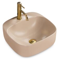 умивальник Rea Luiza 42,5x42,5 beige matt (REA-U9607)