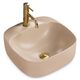 умивальник Rea Luiza 42,5x42,5 beige matt (REA-U9607)