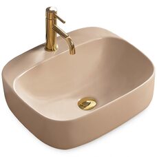 умивальник Rea Luiza 42,5x50 beige matt (REA-U9609)