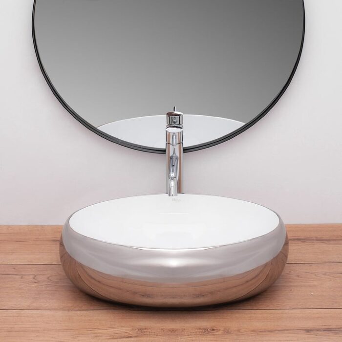 умивальник Rea Linda 34x48,5 silver (REA-U1135)