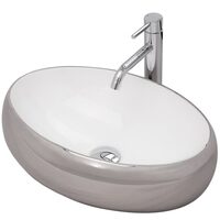 умивальник Rea Linda 34x48,5 silver (REA-U1135)