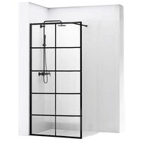 душова стінка Rea Bler-1 80 безпечне скло, прозоре (REA-K7952)