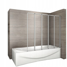 штора для ванни Rea Idea 120x140 скло прозоре (REA-W0850)