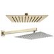 верхній душ Rea Ultra Slim 30x30 світле золото (REA-P0651)