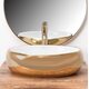 умивальник Rea Linda 33x48 gold/white (Rea-u1021)