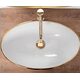 умивальник Rea Pamela 33x53 gold/white (Rea-u6345)
